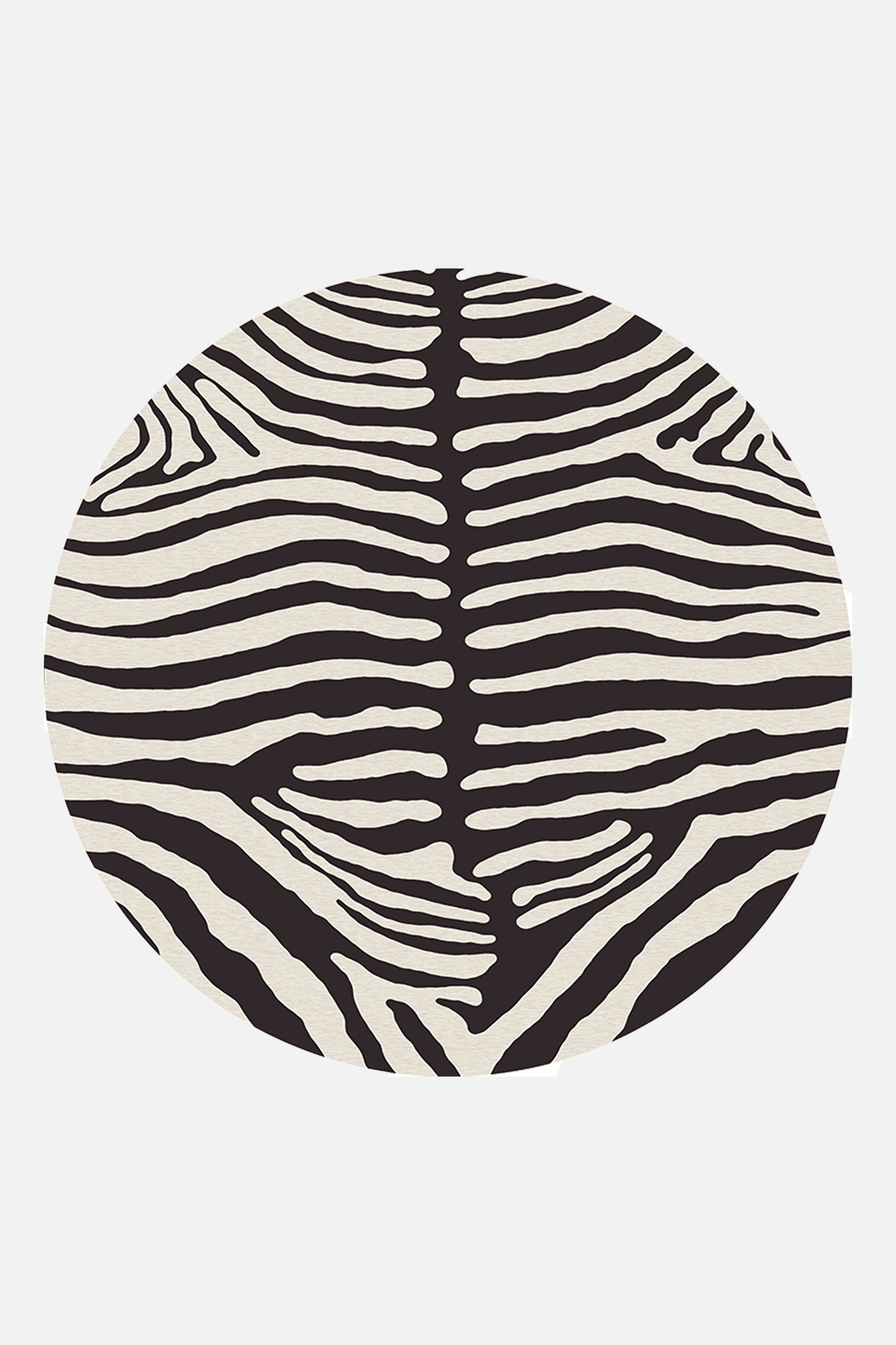 Zebra Stil Schwarz Teppich