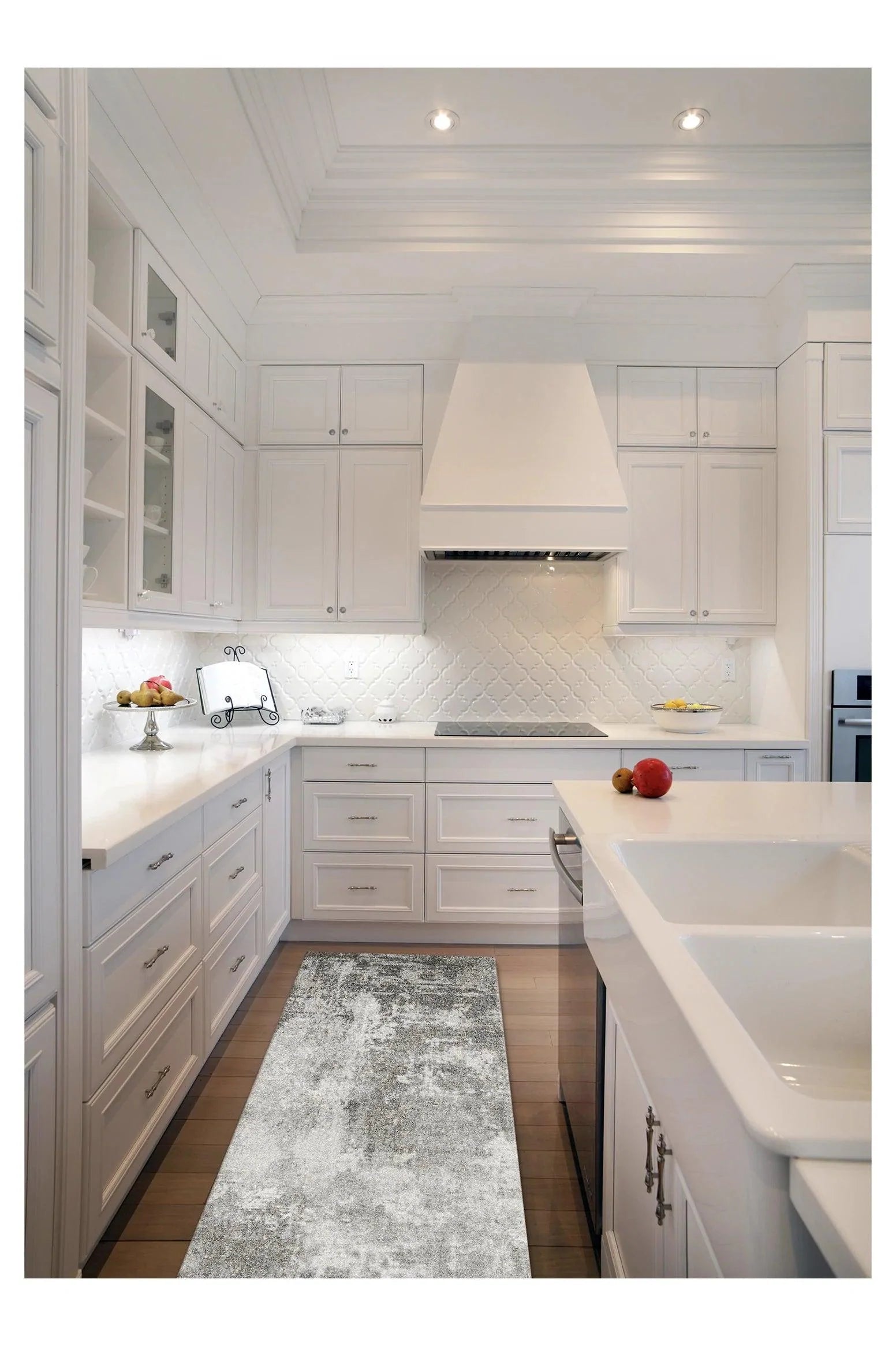 Havan Grau Waschbarer Teppich, PATOUL 