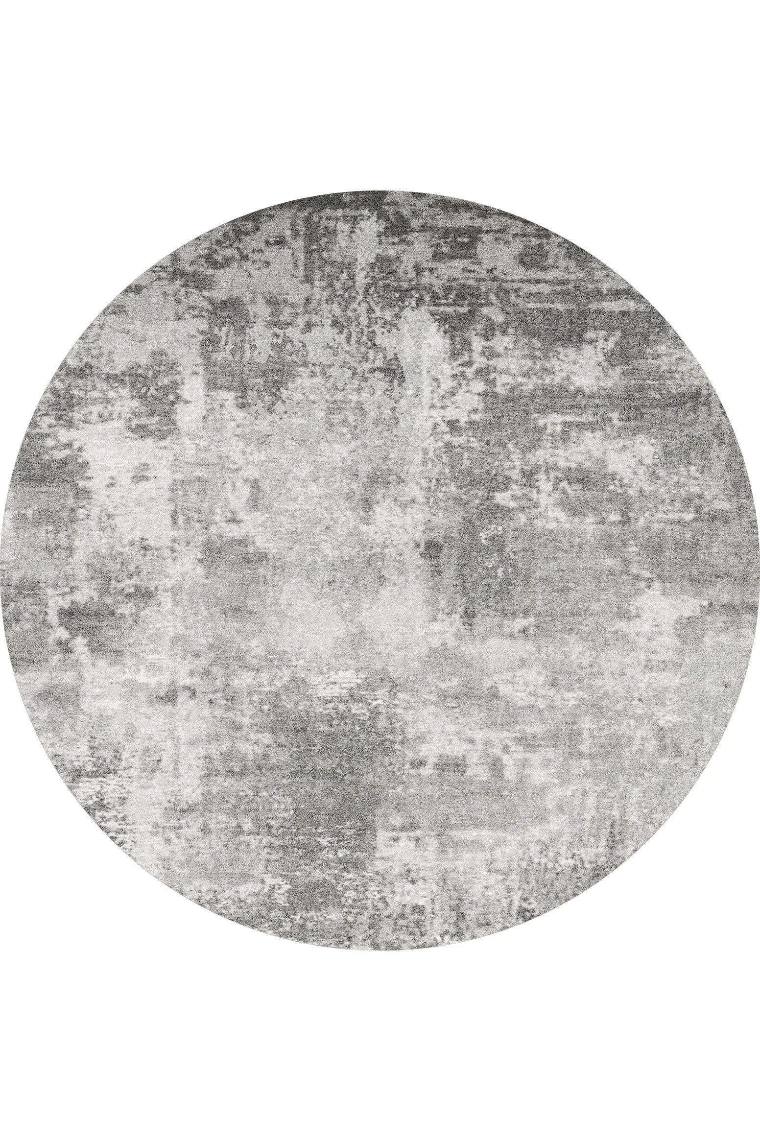 Havan Grau Waschbarer Teppich rounded , PATOUL 