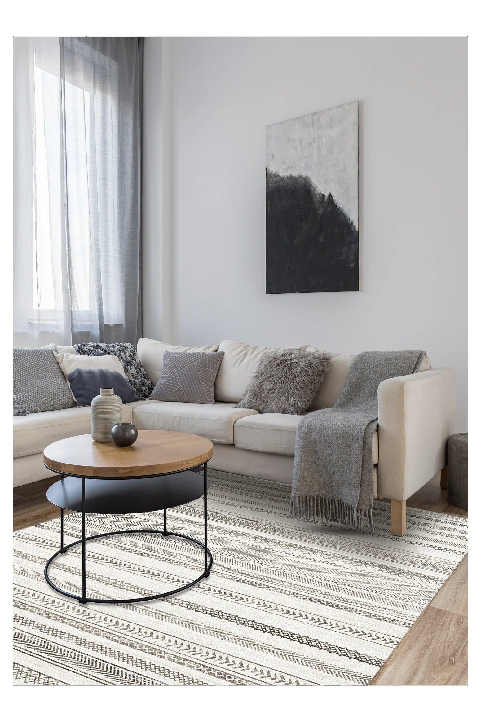  Nables Beige Teppich – Zeitlos, Waschbar & Vegan | PATOUL Waschbare Teppiche