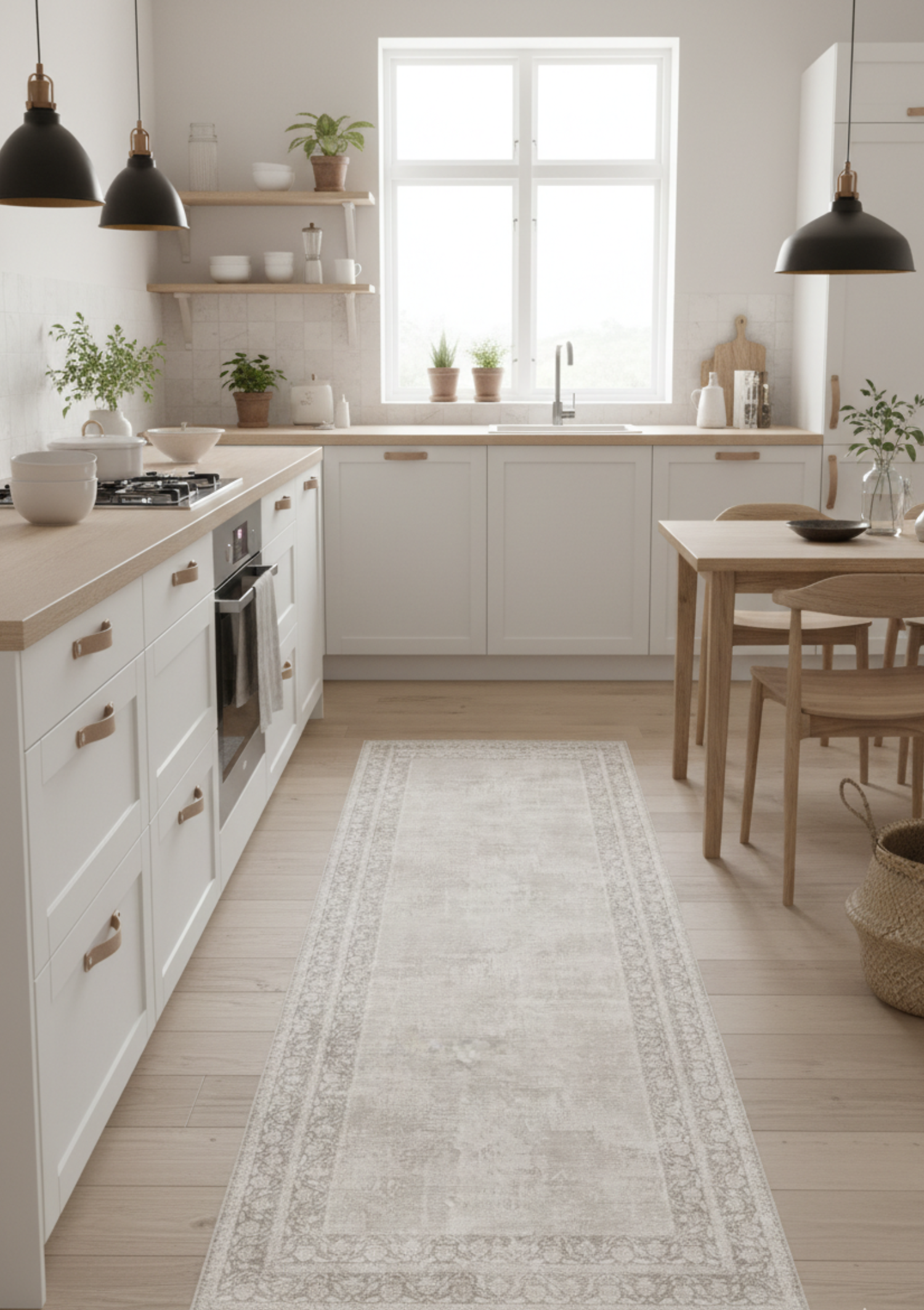teppich rund creme